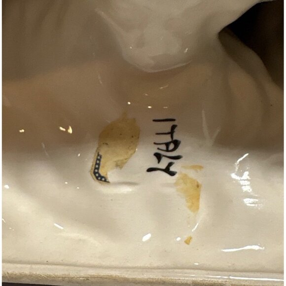 Ceramic Horses Figurine Mom and Baby Brown & Black 9.5 x 11.5" Made in Italy Vtg - Picture 8 of 13